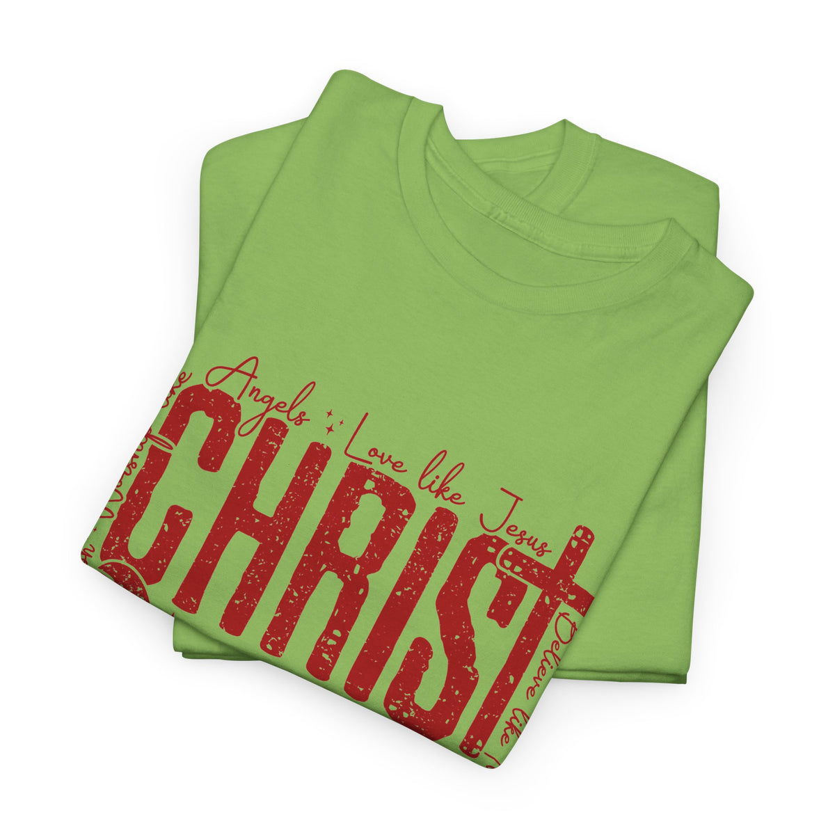 Vintage Red CHRISTMAS Script T-Shirt | Holiday Typography Tee