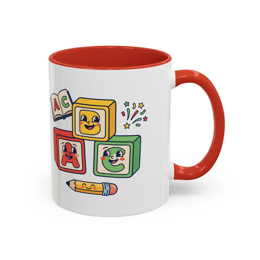Alphabet Blocks Coffee Mug — Cute Retro ABC Kids Teacher Gift (11/15oz)