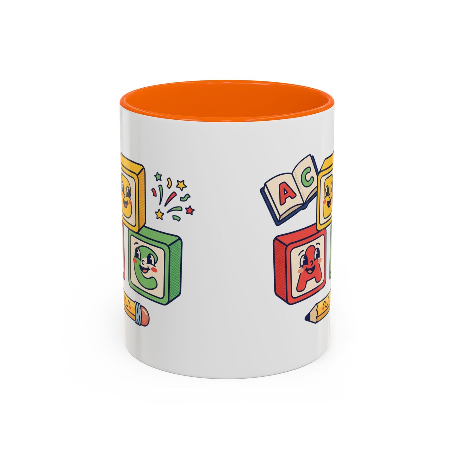 Alphabet Blocks Coffee Mug — Cute Retro ABC Kids Teacher Gift (11/15oz)